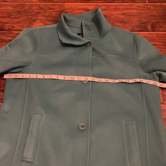 Talbots Blue Wool Blend Jacket Contemporary Business Casual Feminine Work - Picture 6 of 13